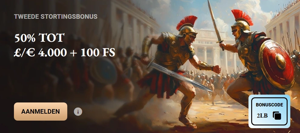 LegionBet Tweede Deposit Bonus