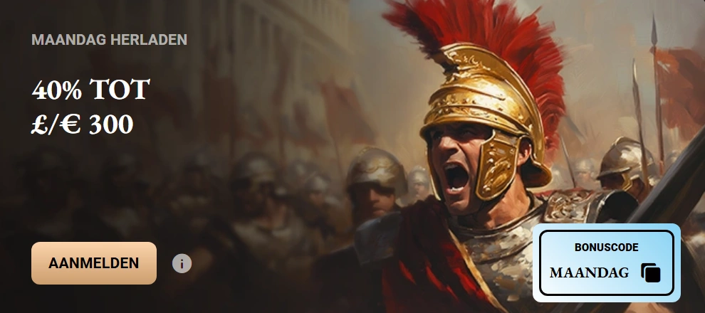 LegionBet Herlaadbonus: Maandag Herlaadbonus
