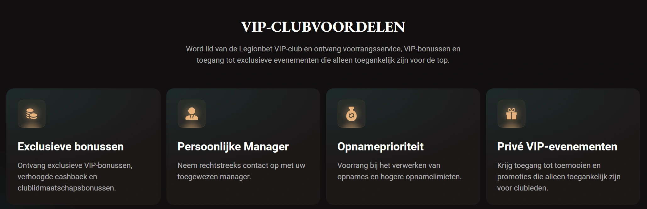LegionBet VIP Status